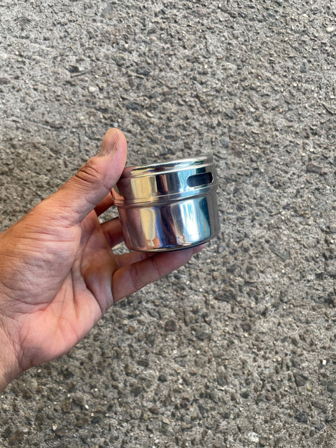 And Another Magnetic Silver Spice Container Set