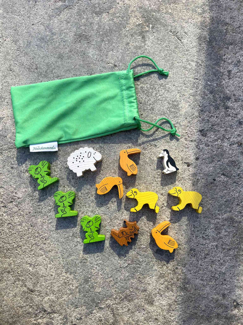 Animal Wooden Figures Set