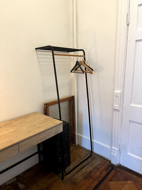 Another Anthropologie Steel Leaning Garment Rack, H63"