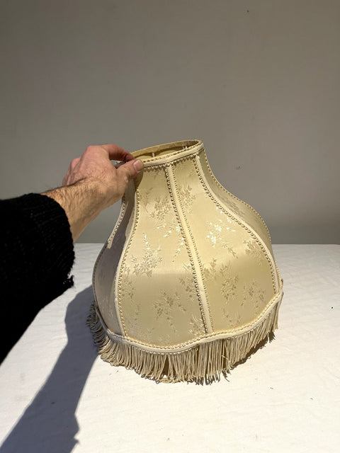 Another Elegant Victorian-style Bell-shaped Fringed Lampshade, 6-14" Wide