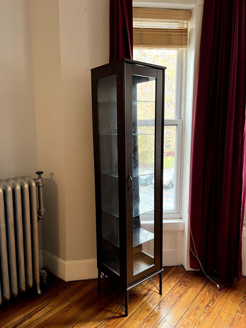 Another IKEA MILSBO Glass-Door Cabinet, W14.5xD15xH69"