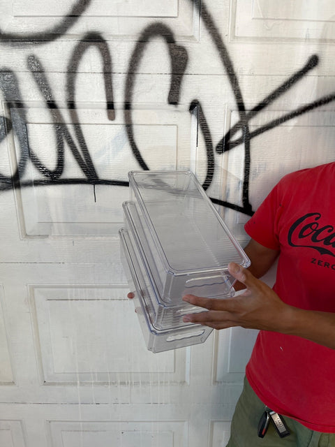 Another Set Of Stackable Clear Storage Fridge Organizers
