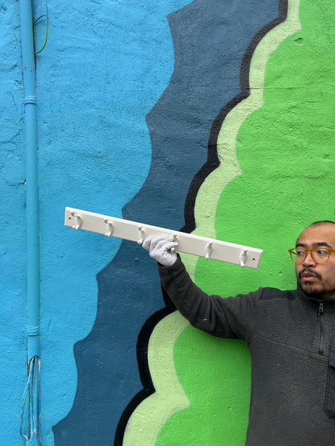 Another White Coat Rack, 27"