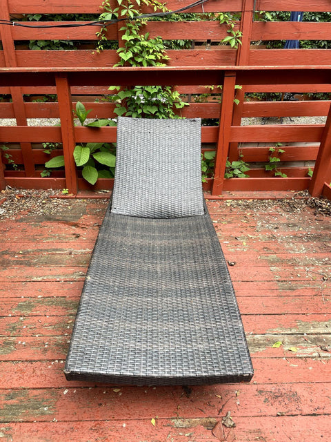Another Wicker Outdoor Lounge Chair, 28" Wide & 80" Long