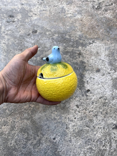 Anthropology Lemon Sugar Bowl