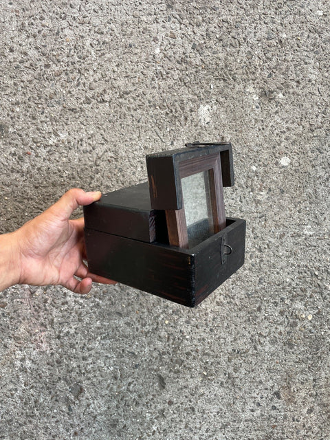 Antique Mirror Box and Trinket Organizer