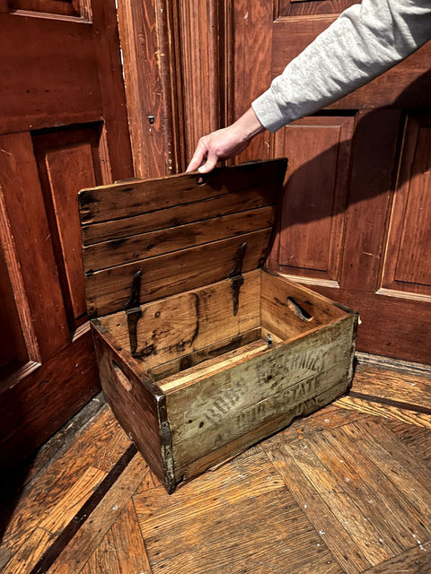 Antique (!) Wooden Crate Used To Ship Beers