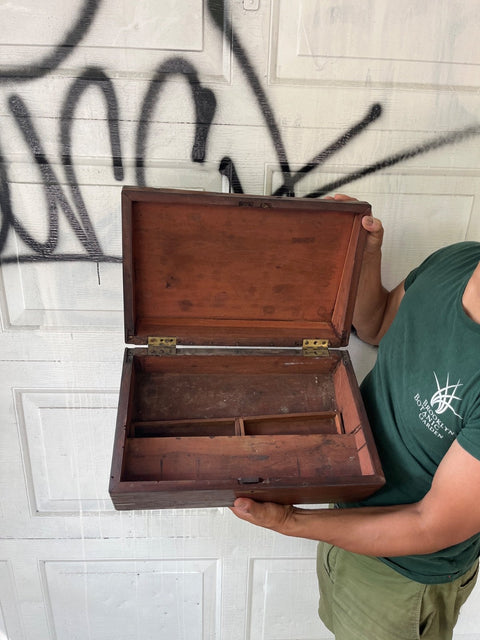 Antique Wooden Storage Chest