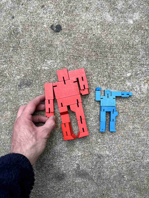 Areaware Cubebot Wooden Robots
