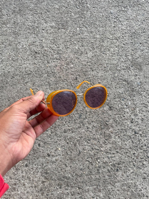 Assassin’s Orange Round Sunglasses
