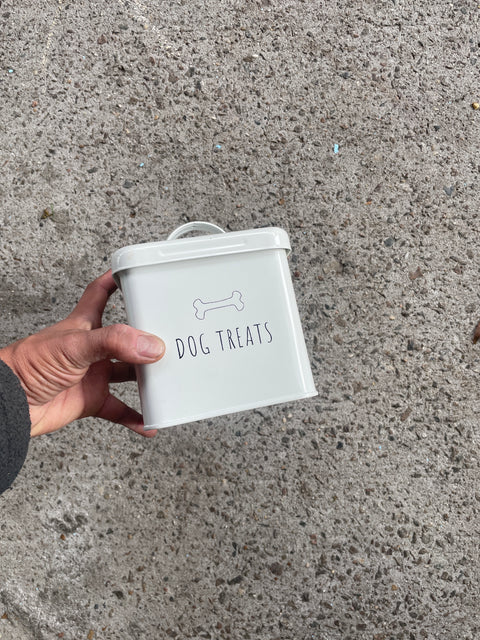 Cute Metal Dog Treat Tin