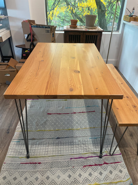 Modern Solid Top Table, 48x30x30”