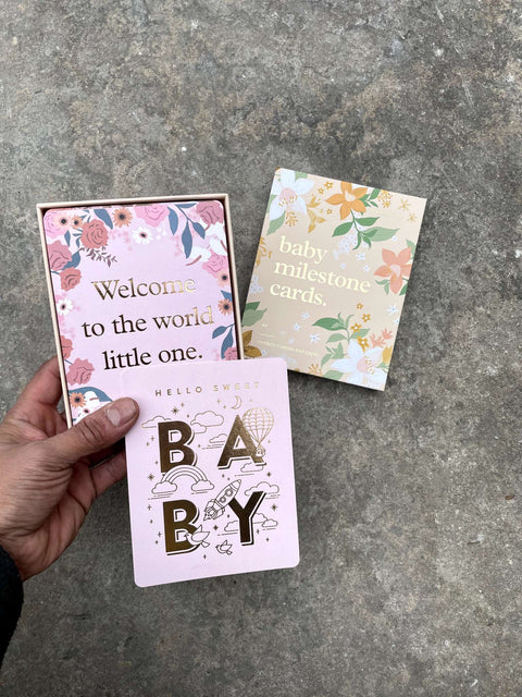 Baby Milestone Cards Set