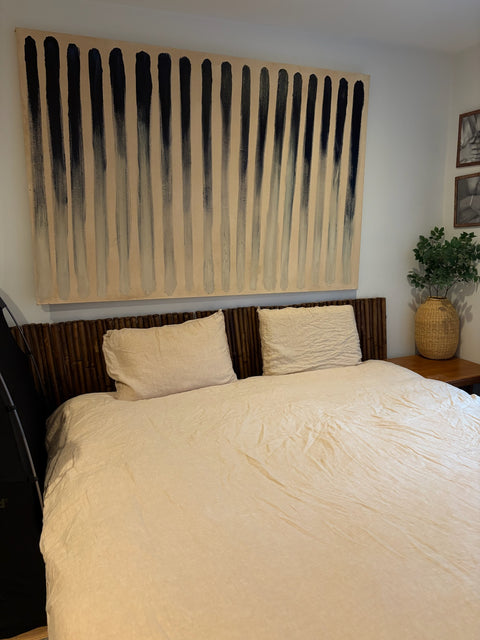 Custom Bamboo Headboard for a King Bed