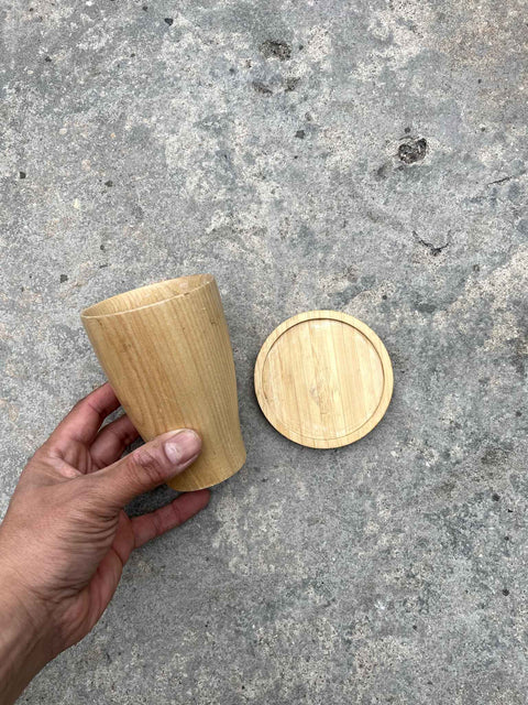 Bamboo Cup with Coaster