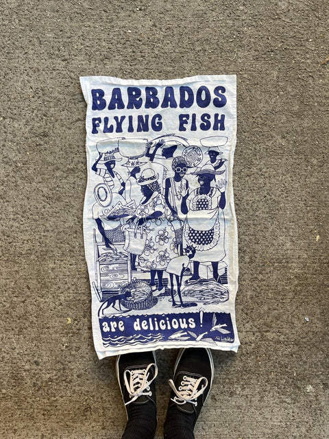 Barbados Flying Fish Kitchen Towel