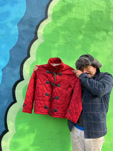 Barbour Alice Quilted Short Duffle Jacket, Size US 8 or EU 38