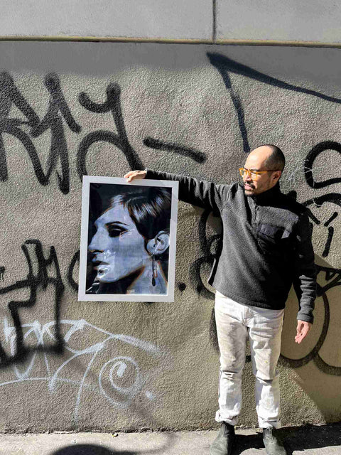 Barbra Streisand Framed Poster, 18x22"