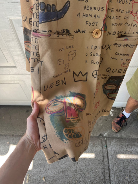 Basquiat Inspired Coat From Poesia Chrischang Size 2