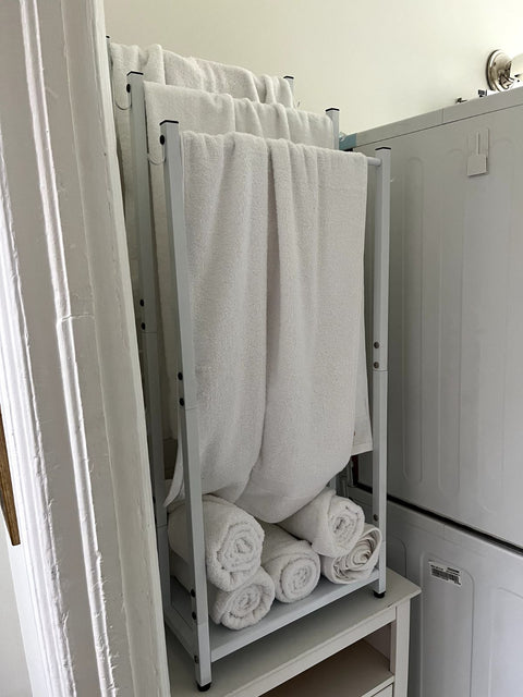 Bathroom Towel Storage Rack, W17xD13xH43"