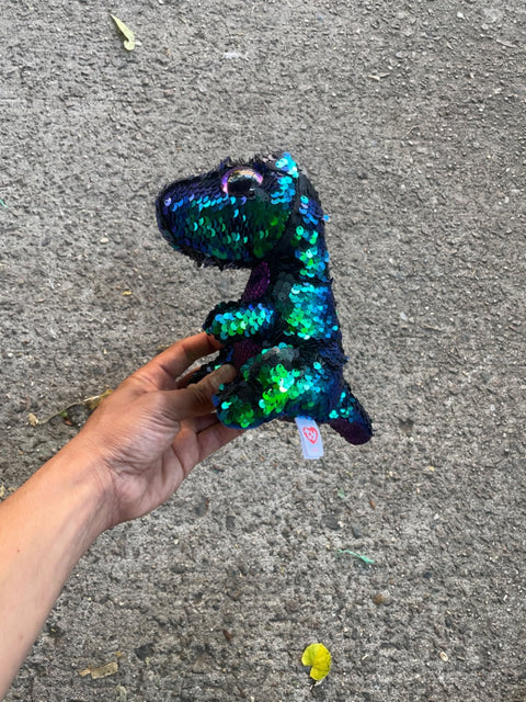 Beanie Baby Sequin Dinosaur