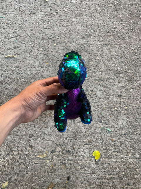 Beanie Baby Sequin Dinosaur