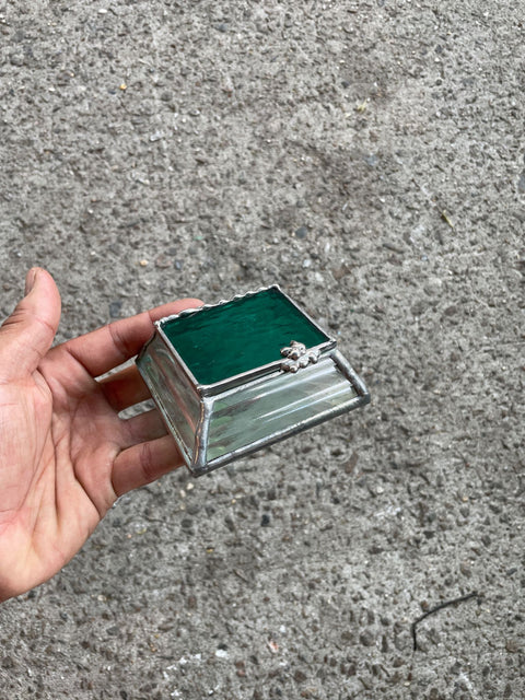 Beautiful Glass Trinket Box