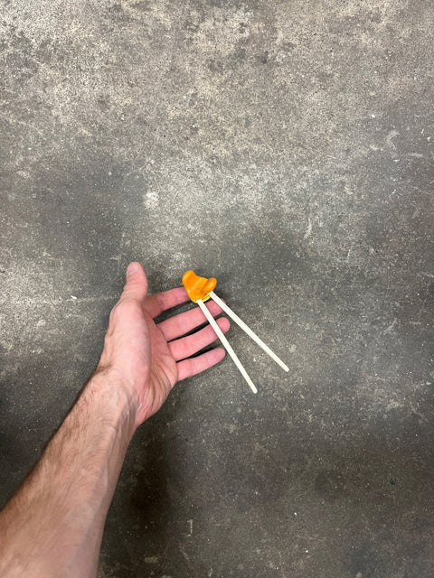 Beginner Chopsticks With Orange Holder