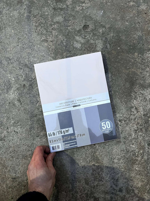 Gray / Beige Architecture Cardstock Paper