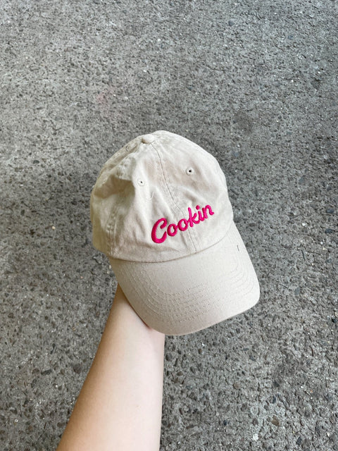 Beige "Cookin" Baseball Cap