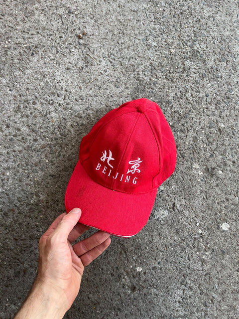 Beijing Red Baseball Hat