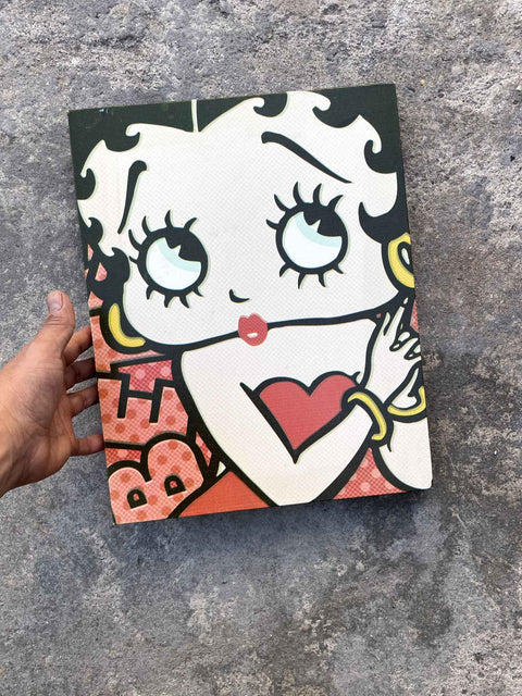 Betty Boop Art Print On A Frame, 11x14"