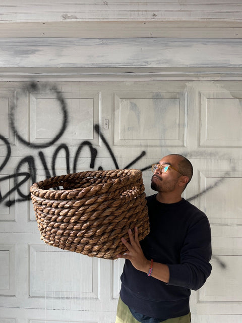 Big Ass Woven Basket, 23x18x13"