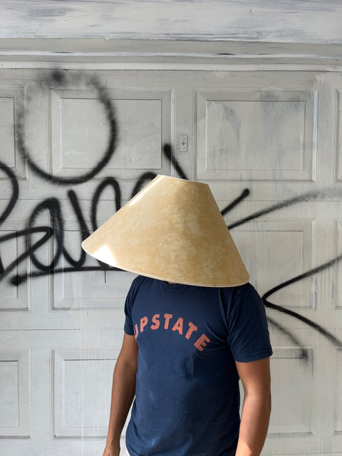 Big Beige Lampshade, 20" Wide