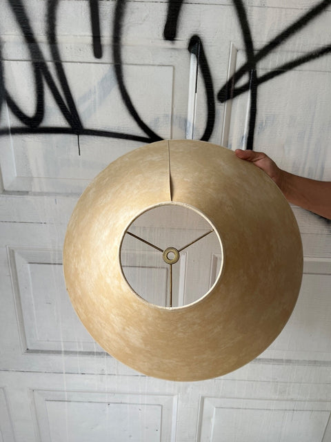 Big Beige Lampshade, 20" Wide