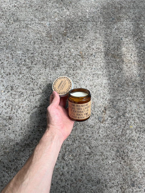 Big Lavender Scented Candle From A Friend