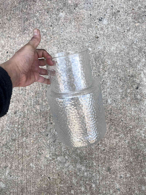 Big Patterned Glass Vase