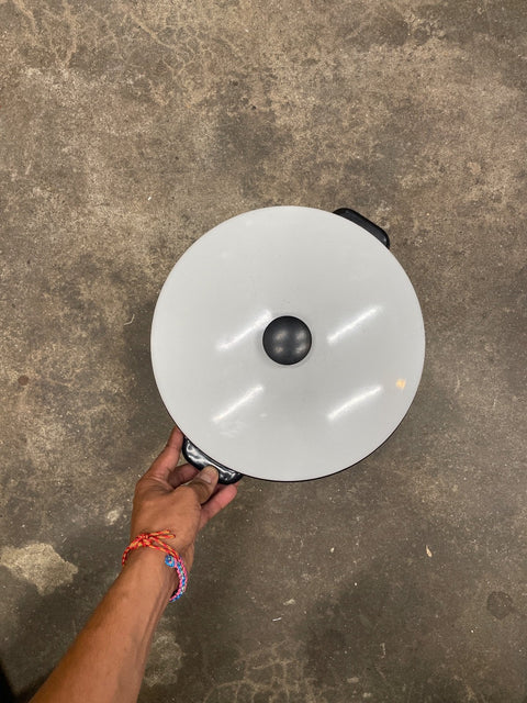 Big White Enamel Pot