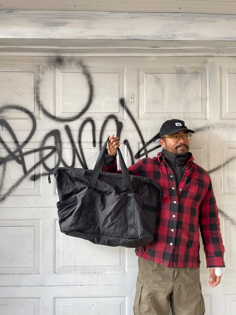 Bigass Bagsmart Black Nylon Tote Bag