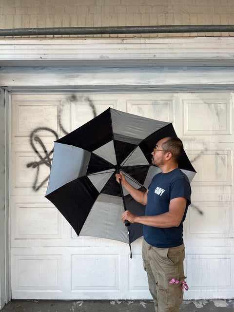 Bigass Black And Grey Umbrella