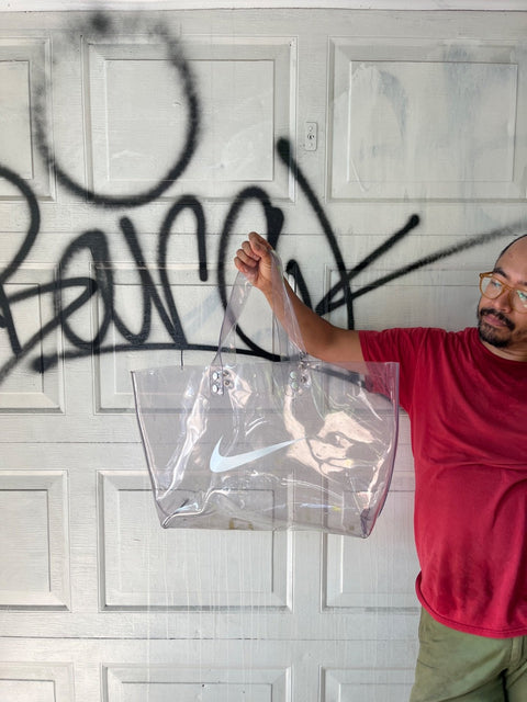 Bigass Nike Clear Vinyl Bag