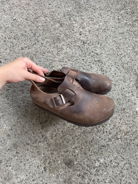 Birkenstock Boston Leather Clogs, Sz US7.5, EU37