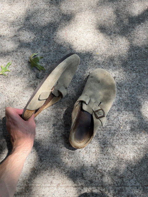 Birkenstock Suede Mules, Size US 10M or 43 EU