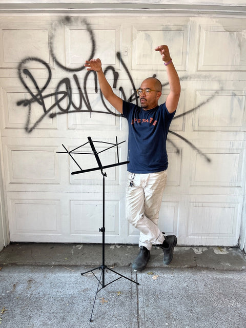 Black Adjustable Music Stand