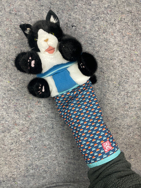 Black And White Cat Puppet