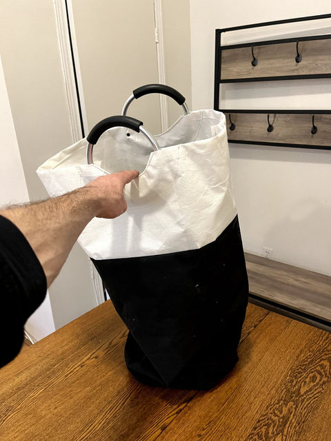 Black And White Laundry Bag