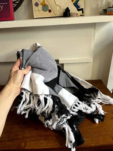 Black And White Throw, 60x80"