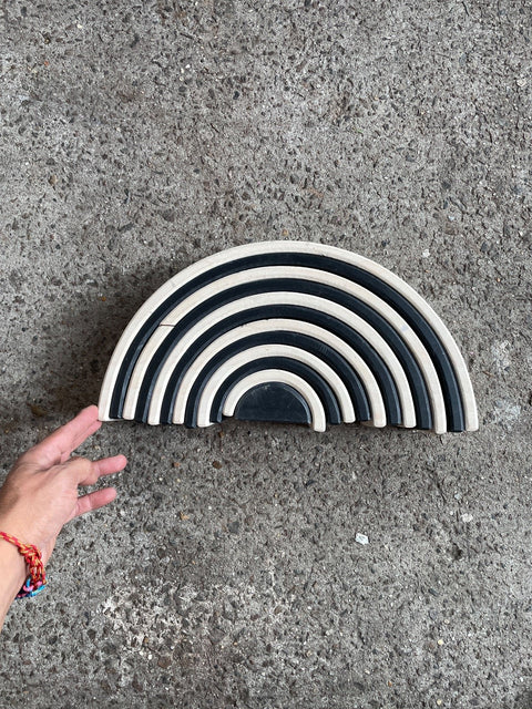 Black And White Wooden Rainbow Toy