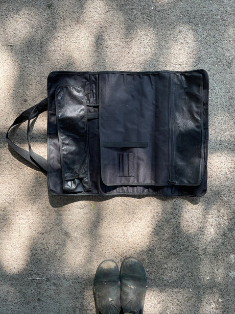 Black Chef Knife Roll Bag