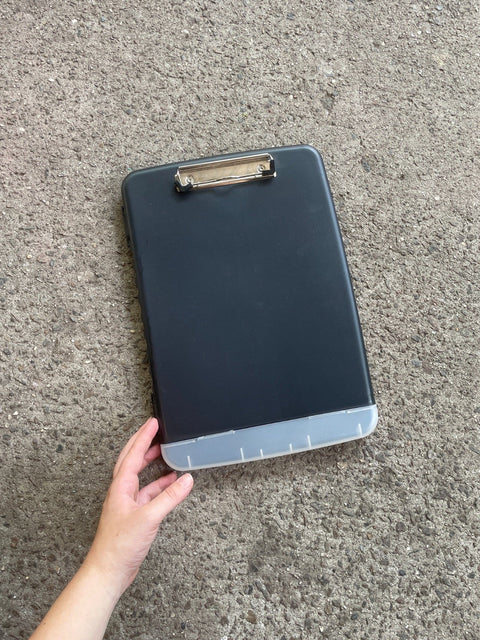 Black Clipboard With Storage